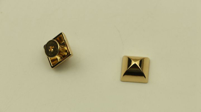 10/12mm czarna nitka dekoracyjna z kwadratową piramidą, ozdobiona skórzaną klamrą i metalowym łukiem - zestaw 10 sztuk - Wianko - 6
