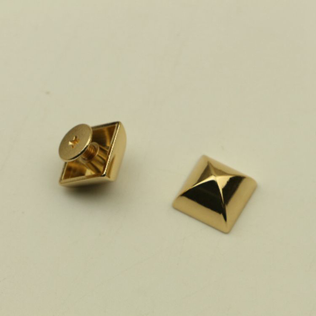 10/12mm czarna nitka dekoracyjna z kwadratową piramidą, ozdobiona skórzaną klamrą i metalowym łukiem - zestaw 10 sztuk - Wianko - 9