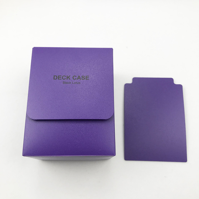 Przenośny czarny lotos schowek na 2 sztuki karty do gry, zestaw futerałów MTG Case i karty kolekcjonerskie TCG Deck dla magii/PKM/Yugioh - Wianko - 19
