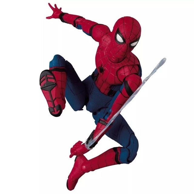 Figurka Spiderman Marvel - Model postaci pcv z ruchomymi stawami - Avengers Spider-Man - kolekcjonerskie lalki świąteczne dla dzieci - Wianko - 6
