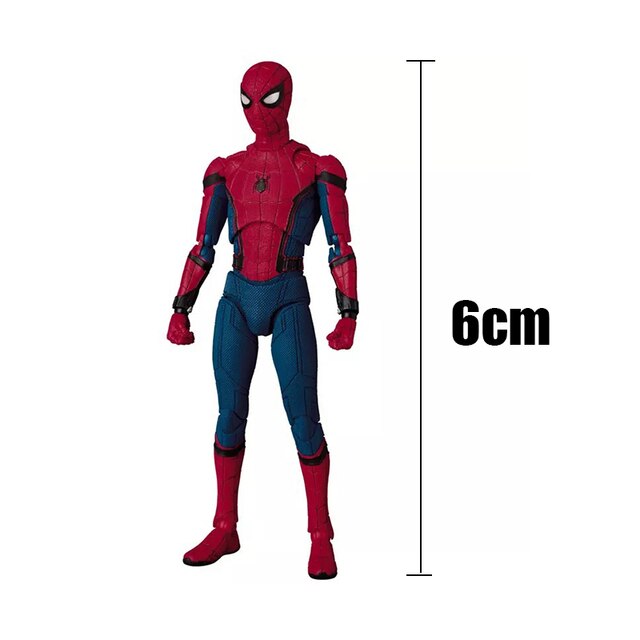 Figurka Spiderman Marvel - Model postaci pcv z ruchomymi stawami - Avengers Spider-Man - kolekcjonerskie lalki świąteczne dla dzieci - Wianko - 4