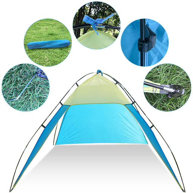 Namiot plażowy Ultralekki Outdoor Camping składany z parasolem przeciwsłonecznym - Wianko - 5