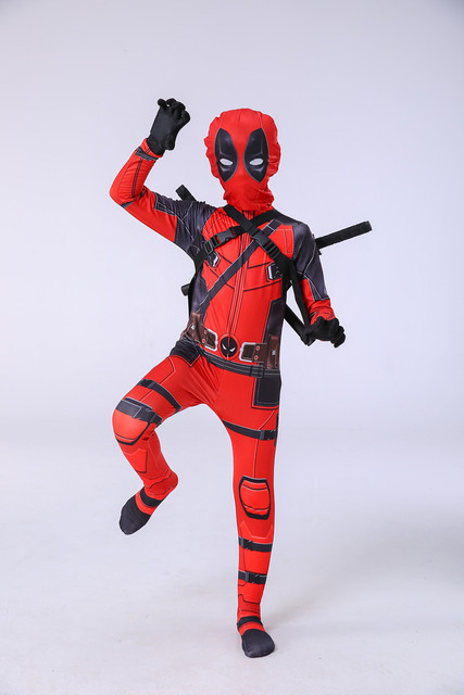 Zestaw kostiumu Cosplay Disney Marvel: Człowiek-pająk, Deadpool (dzieci, dorośli) - Wianko - 27