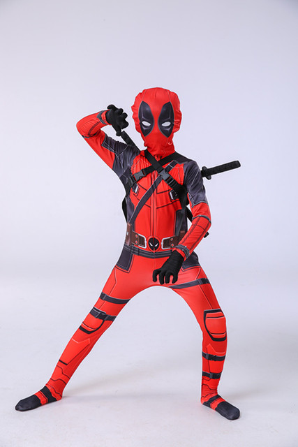 Zestaw kostiumu Cosplay Disney Marvel: Człowiek-pająk, Deadpool (dzieci, dorośli) - Wianko - 26