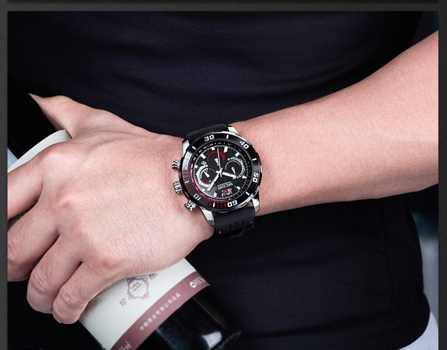 MEGIR 2109 - luksusowy męski zegarek kwarcowy Chronograph z funkcją Luminous marki wojskowe - Wianko - 15