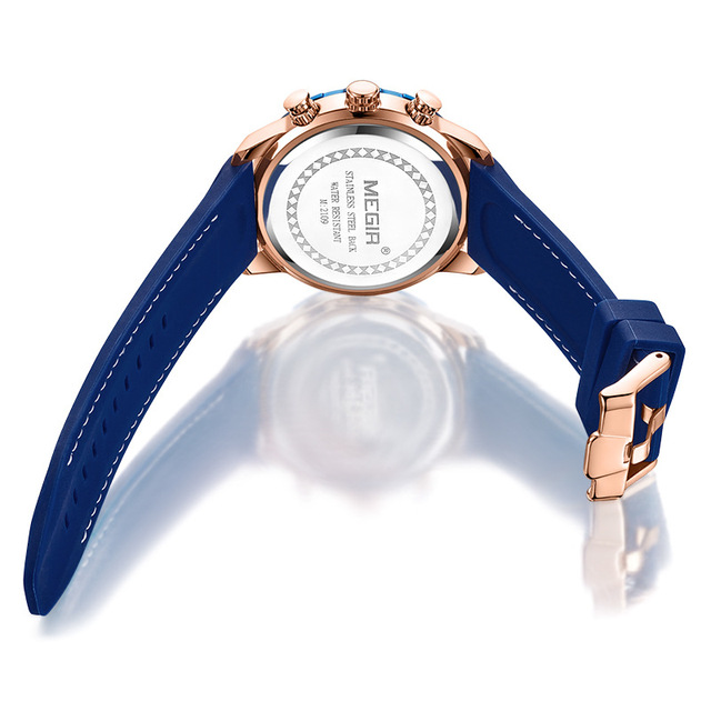 MEGIR 2109 - luksusowy męski zegarek kwarcowy Chronograph z funkcją Luminous marki wojskowe - Wianko - 13