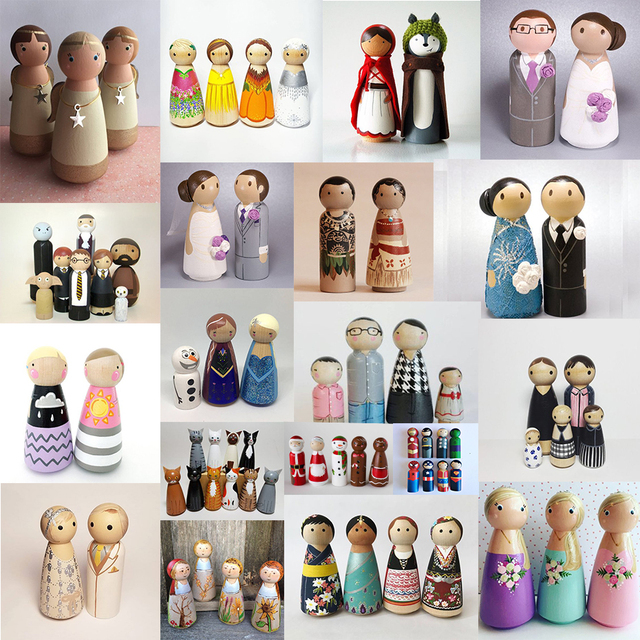 Drewniana lalka DIY z gryzakiem dla dzieci 35-65cm - dziewczynka/chłopiec - dekoracja pokoju, zabawka edukacyjna - Wianko - 10