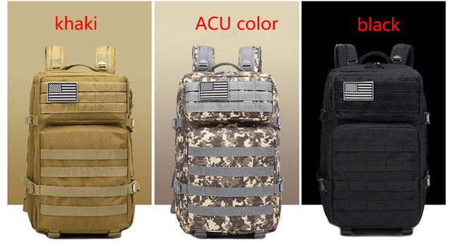 Męski plecak we wzór maskujący, wojskowa torba o pojemności 45L, wodoodporna, idealna do turystyki - Wianko - 13