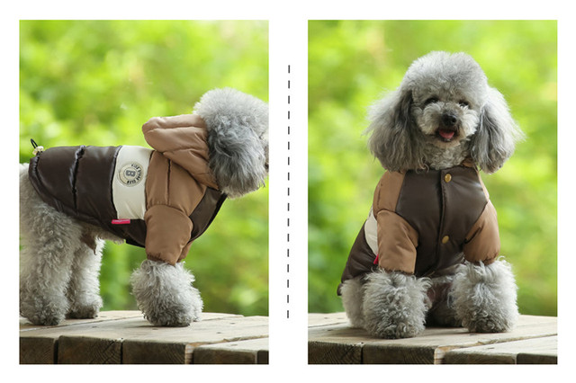 Wodoodporna kurtka z kapturem dla dużego psa - jesień/ciepłe zimowe ubrania - Wianko - 60