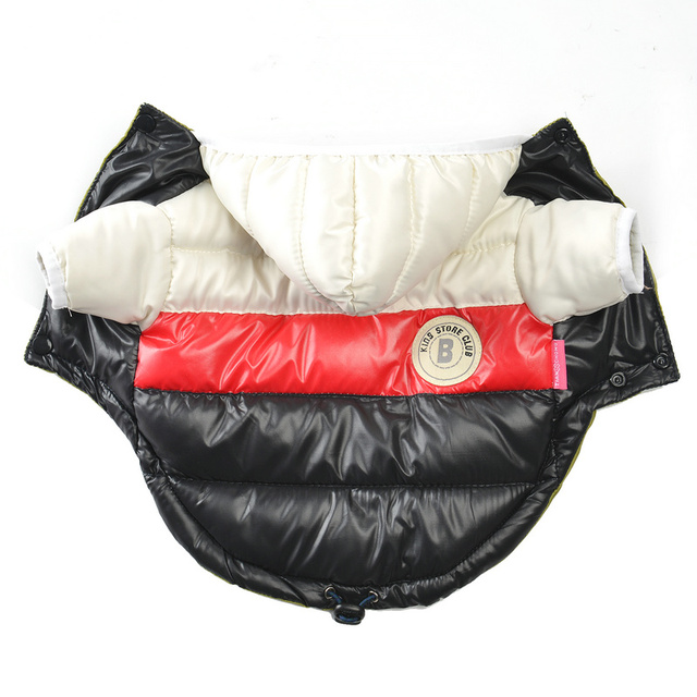 Wodoodporna kurtka z kapturem dla dużego psa - jesień/ciepłe zimowe ubrania - Wianko - 17