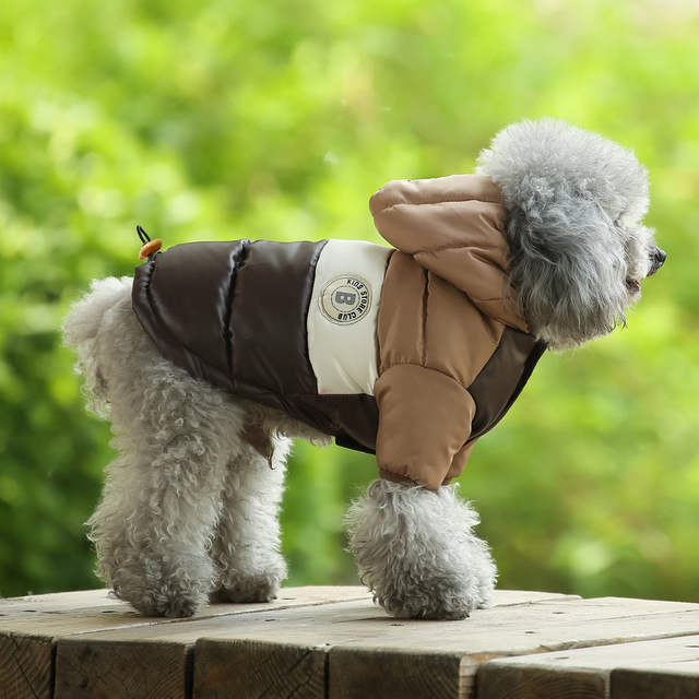 Wodoodporna kurtka z kapturem dla dużego psa - jesień/ciepłe zimowe ubrania - Wianko - 58