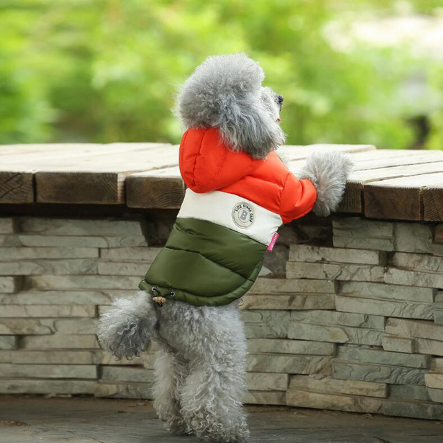 Wodoodporna kurtka z kapturem dla dużego psa - jesień/ciepłe zimowe ubrania - Wianko - 66