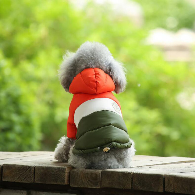 Wodoodporna kurtka z kapturem dla dużego psa - jesień/ciepłe zimowe ubrania - Wianko - 65