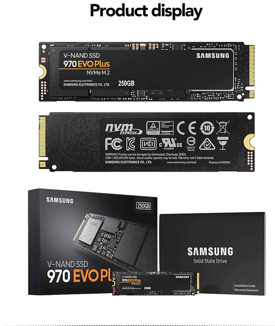 Samsung 970 EVO Plus - wewnętrzny dysk SSD M.2 NVME 2280 o pojemności 250GB, 500GB, 1TB lub 2TB - Wianko - 6