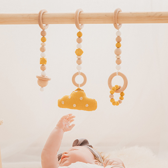 Grzechotki Montessori dla niemowląt - 3 sztuki - Wianko - 6