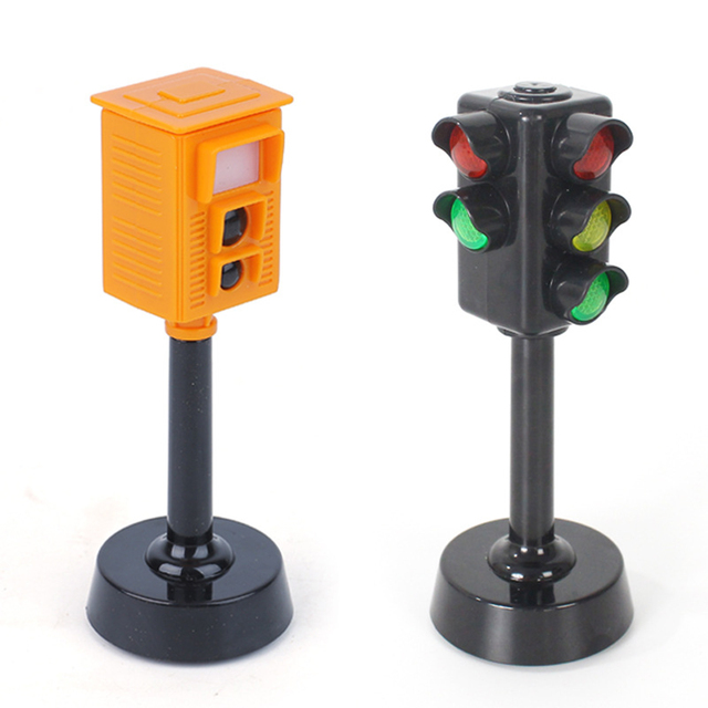 Dzieci Mini sygnalizacja świetlna z dźwiękiem LED - zabawka drogowa dla bezpieczeństwa dzieci - Wianko - 1