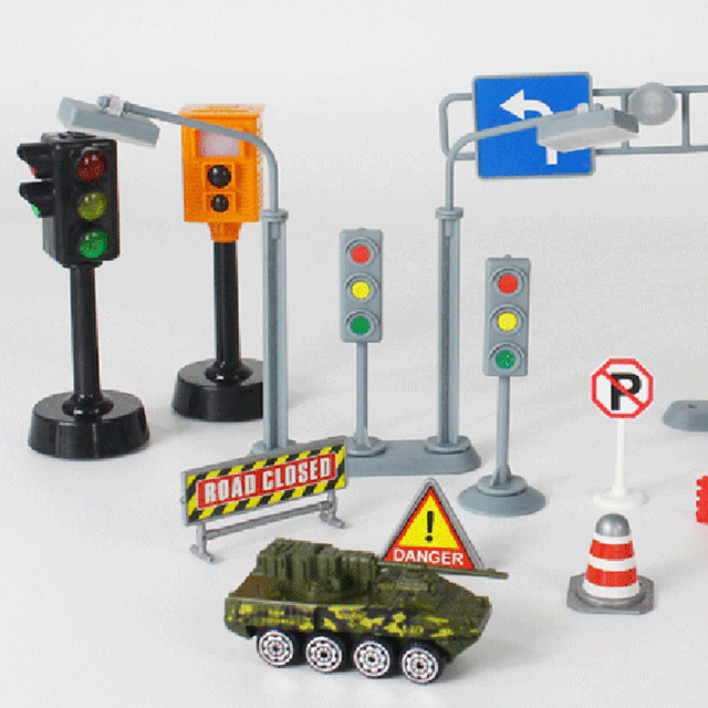 Dzieci Mini sygnalizacja świetlna z dźwiękiem LED - zabawka drogowa dla bezpieczeństwa dzieci - Wianko - 4