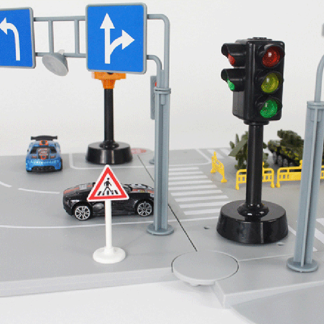 Dzieci Mini sygnalizacja świetlna z dźwiękiem LED - zabawka drogowa dla bezpieczeństwa dzieci - Wianko - 6