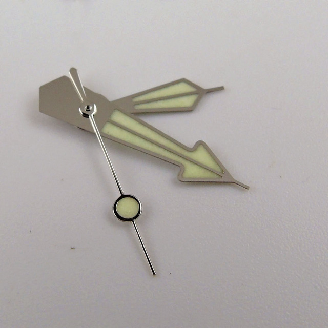 Części do zegarków z automatycznym mechanizmem NH35A NH36A 7s26 4r15 7009 SKX, zielony Luminous, srebrne krawędzie, różany złoty brzeg - Wianko - 4