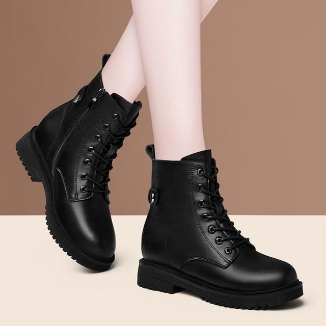 Krótkie damskie buty typu Chelsea w brytyjskim stylu, płaskie, modne na jesień i zimę 2021 - Wianko - 5