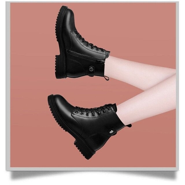 Krótkie damskie buty typu Chelsea w brytyjskim stylu, płaskie, modne na jesień i zimę 2021 - Wianko - 6