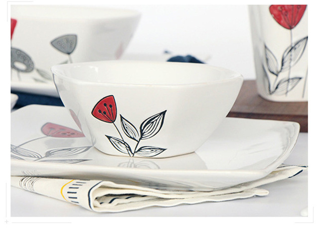 Japońska ręcznie malowana ceramiczna miseczka lotosowa - Wianko - 17