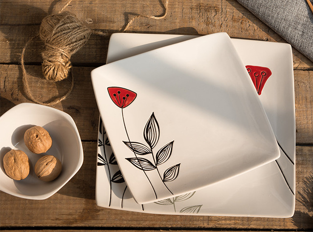 Japońska ręcznie malowana ceramiczna miseczka lotosowa - Wianko - 1