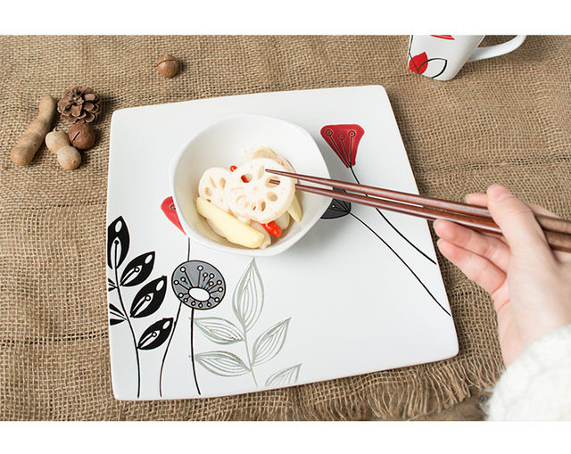 Japońska ręcznie malowana ceramiczna miseczka lotosowa - Wianko - 11