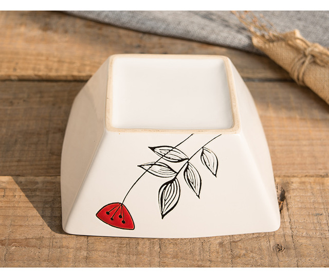 Japońska ręcznie malowana ceramiczna miseczka lotosowa - Wianko - 6