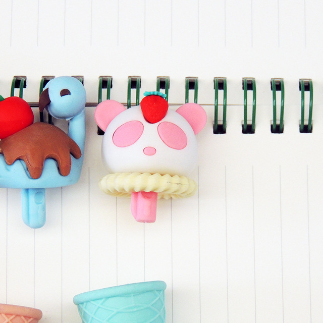Lody Popsicle gumka do mazania kreatywność Mini Lollipop dla dzieci uczeń - Wianko - 5