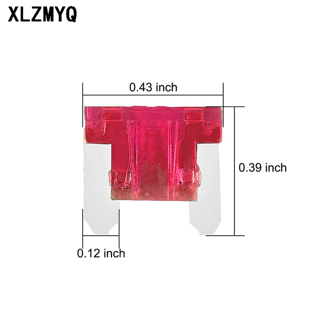 Zestaw 100 sztuk automatycznego bezpiecznika samochodowego Micro, pudełko z ostrzami, zestaw 2A, 5A, 7.5A, 10A, 15A, 20A, 25A, 30A, 35A, 40A - 10 sztuk każdy - Wianko - 2