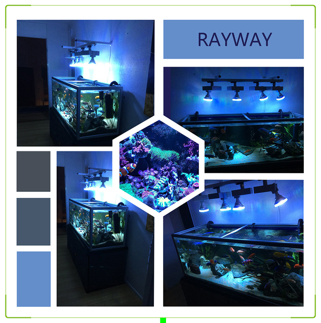 Lampa LED do akwarium 54W - oświetlenie ryb, roślin i raf koralowych, morska woda, algi - Wianko - 11