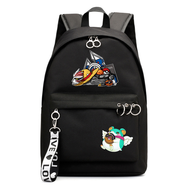 Plecak płócienny ramiona Anime Yu-Gi-Oh! dla chłopców i dziewcząt - Laptopowy Bookbag z zamkiem błyskawicznym - Wianko - 7