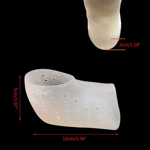 Wkładka pod pięty z silikonu zwiększająca wysokość, niewidzialne unisex skarpetki - Wianko - 6