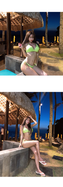 Nowy, seksowny bikini halter z odblaskowym kolorem - dla kobiet, bikini dwuczęściowy - Wianko - 20