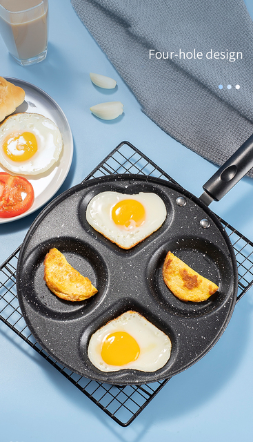 Nieprzywierająca patelnia z 4 otworami do omletów i muffinów - Wianko - 13