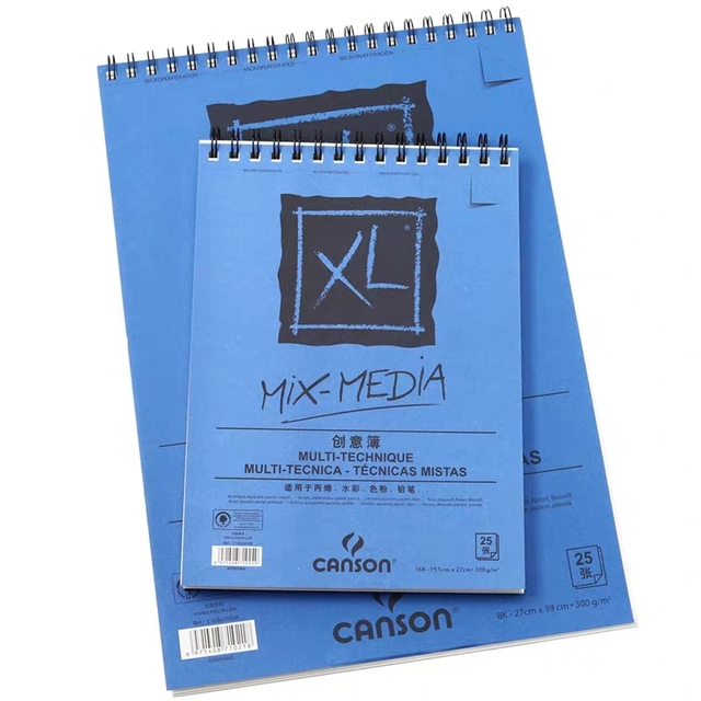 Canson XL mix-media Pad 300g/m2 8K 16K 25 arkuszy papieru multi-technika - Wianko - 1