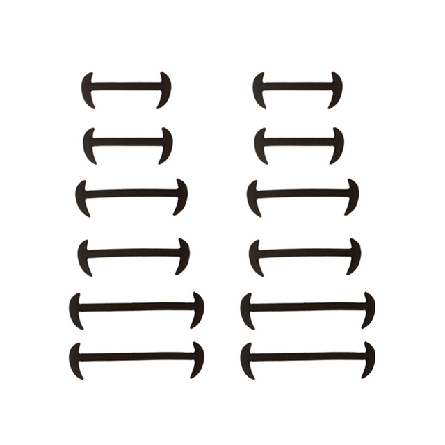 Zestaw 12 sztuk skórzanych gumowych sznurowadeł bez krawata w 3 rozmiarach dla mężczyzn i kobiet - Wianko - 16