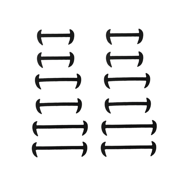Zestaw 12 sztuk skórzanych gumowych sznurowadeł bez krawata w 3 rozmiarach dla mężczyzn i kobiet - Wianko - 14