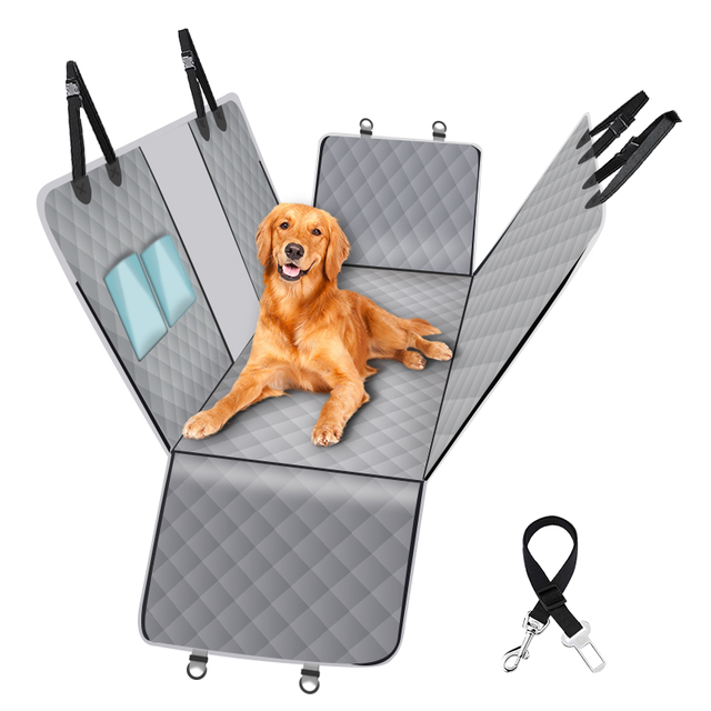 Składany hamak podróżny dla psa na tylne siedzenie samochodu - mata nosidełka wodoodporne - Wianko - 14