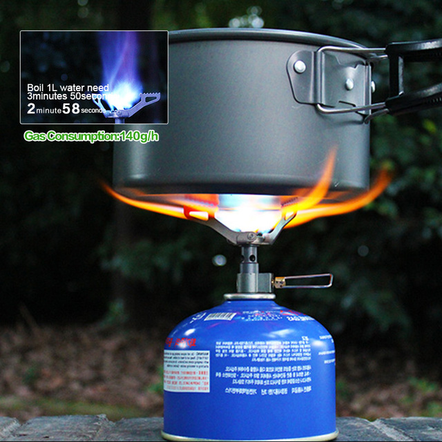 BRS Outdoor - Lekka kuchenka gazowa Solo Titanium, Mini palnik gazowy do campingu, 25g Brs-3000t - Wianko - 11