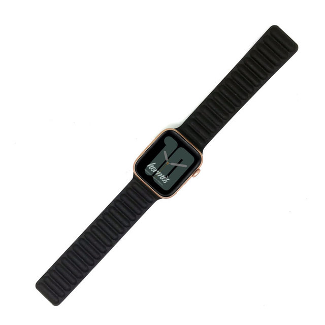 Skórzany pasek Apple Watch 44/40/42/38 mm magnetyczny z pętlą bransoletka - Wianko - 5