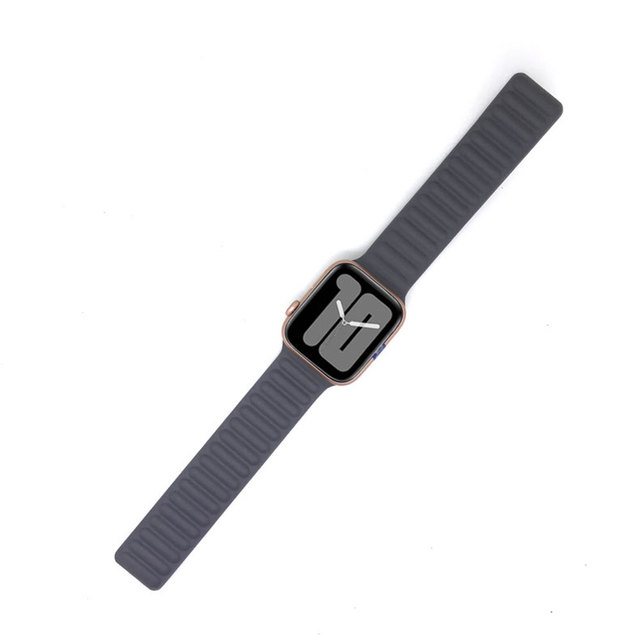 Skórzany pasek Apple Watch 44/40/42/38 mm magnetyczny z pętlą bransoletka - Wianko - 6