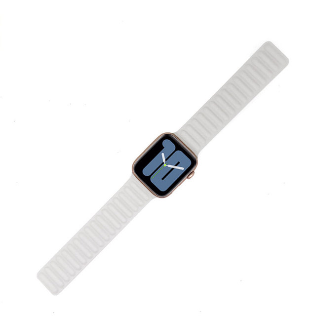 Skórzany pasek Apple Watch 44/40/42/38 mm magnetyczny z pętlą bransoletka - Wianko - 3