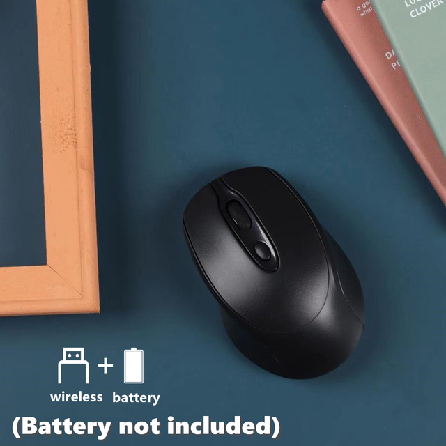 Bezprzewodowa mysz optyczna USB 1600DPI ergonomiczna dostosowana do pracy przy biurku - Wianko - 6