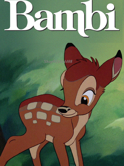 Obraz na płótnie Disney Classic Anime Modern Fawn Bambi - plakaty i druki obrazy na ścianę dla dzieci i salonu domowego - Wianko - 3