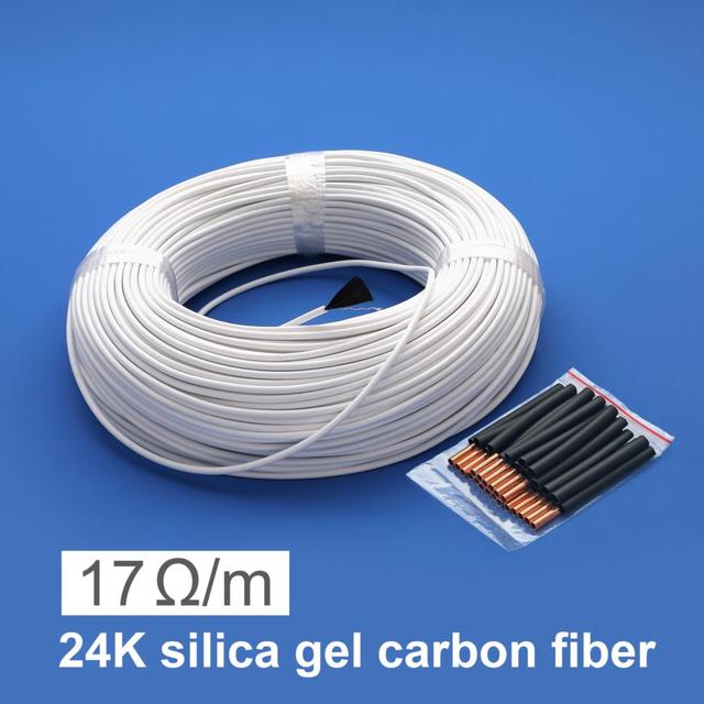 Nietoksyczny i bezwonny kabel grzejny z włókna węglowego 24K 17ohm, wysokiej jakości, niski koszt - Wianko - 34