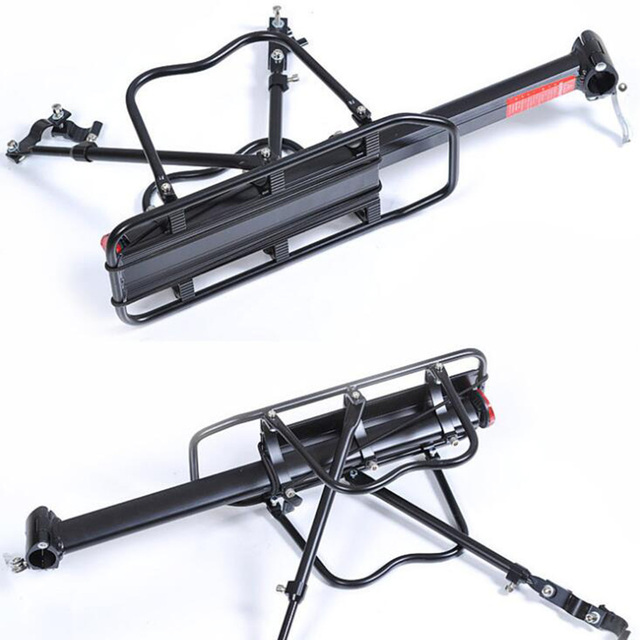Stojak rowerowy tylnej części z bagażnikiem i uchwytem - stop aluminium, akcesoria rowerowe - Wianko - 4