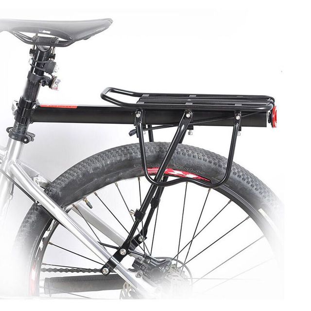 Stojak rowerowy tylnej części z bagażnikiem i uchwytem - stop aluminium, akcesoria rowerowe - Wianko - 6
