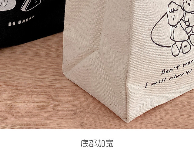 Śliczna torba na lunch z nadrukiem kreskówkowym, idealna dla pracowników biurowych, uczniów i fanów japońskiego stylu, wykonana z bawełnianej tkaniny - Wianko - 33